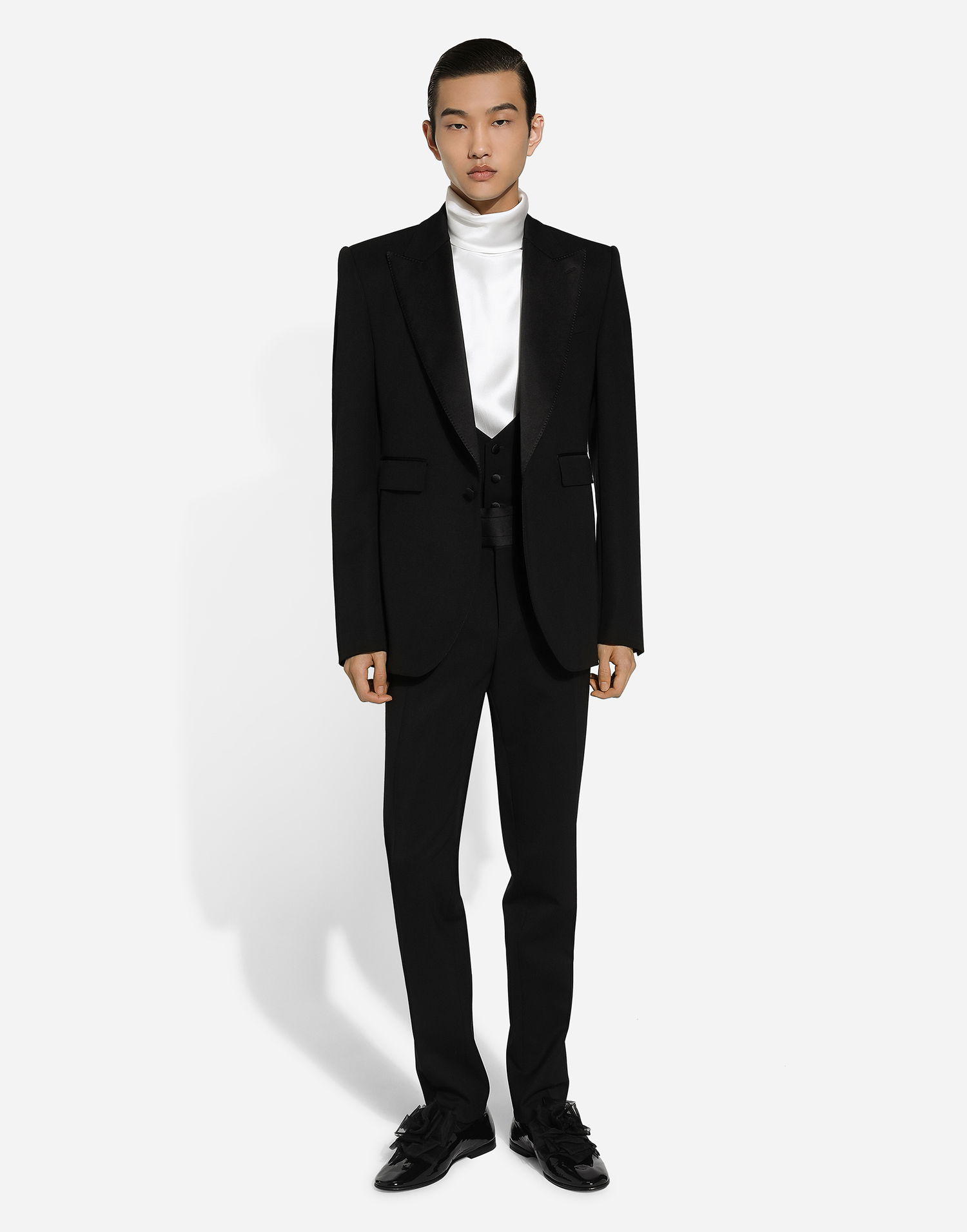 Košeľa Dolce & Gabbana Silk Turtleneck Long Sleeve Biela | G8SD9TFU1NUW0800, 1