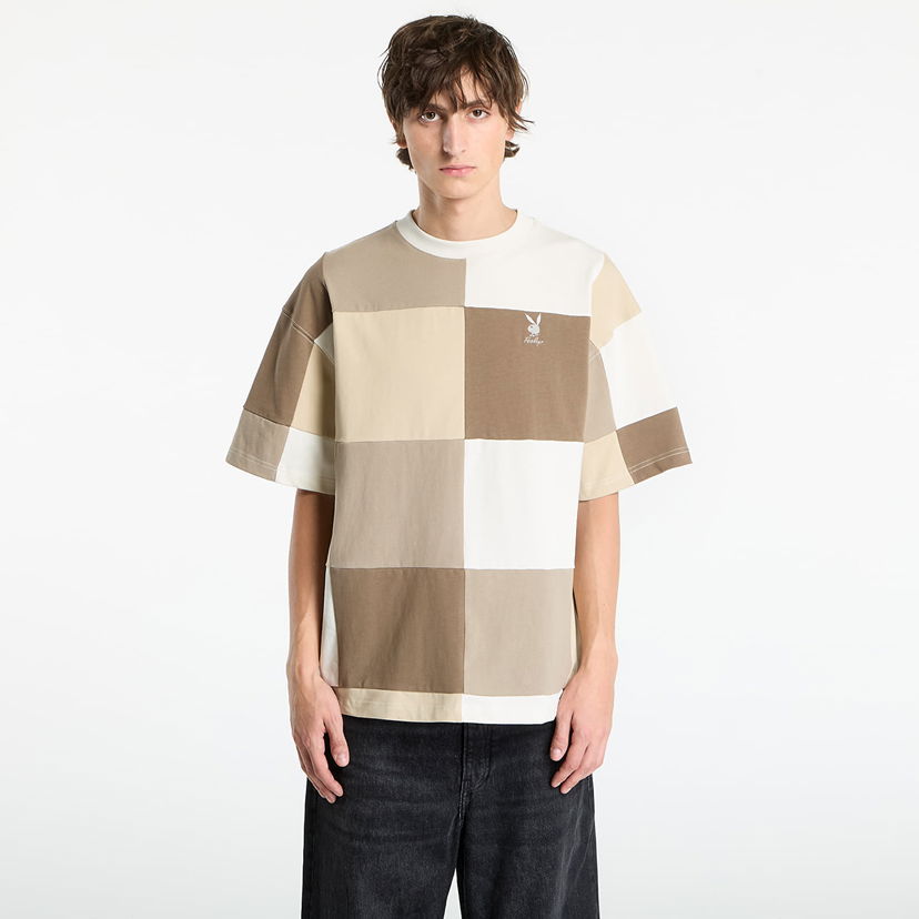 Tričko Footshop Playboy x FTSHP Patchwork Tee UNISEX Cream Béžová | FTSHP_510