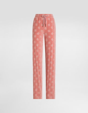 Tepláky Dolce & Gabbana Dolce & Gabbana Jacquard Chenille Jogging Pants with DG Logo Ružová | FTCYYTFJ7DLF0473, 0