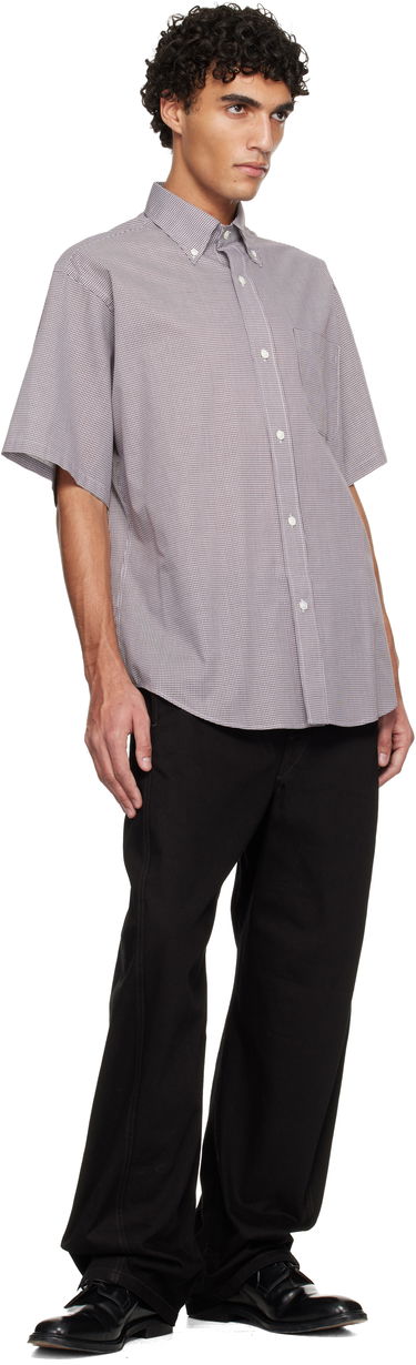 Košeľa HED MAYNER Hed Mayner Short Sleeve Button-Down Collar Micro-Check Shirt Rôznofarebný | HMMC60042AHC263, 3