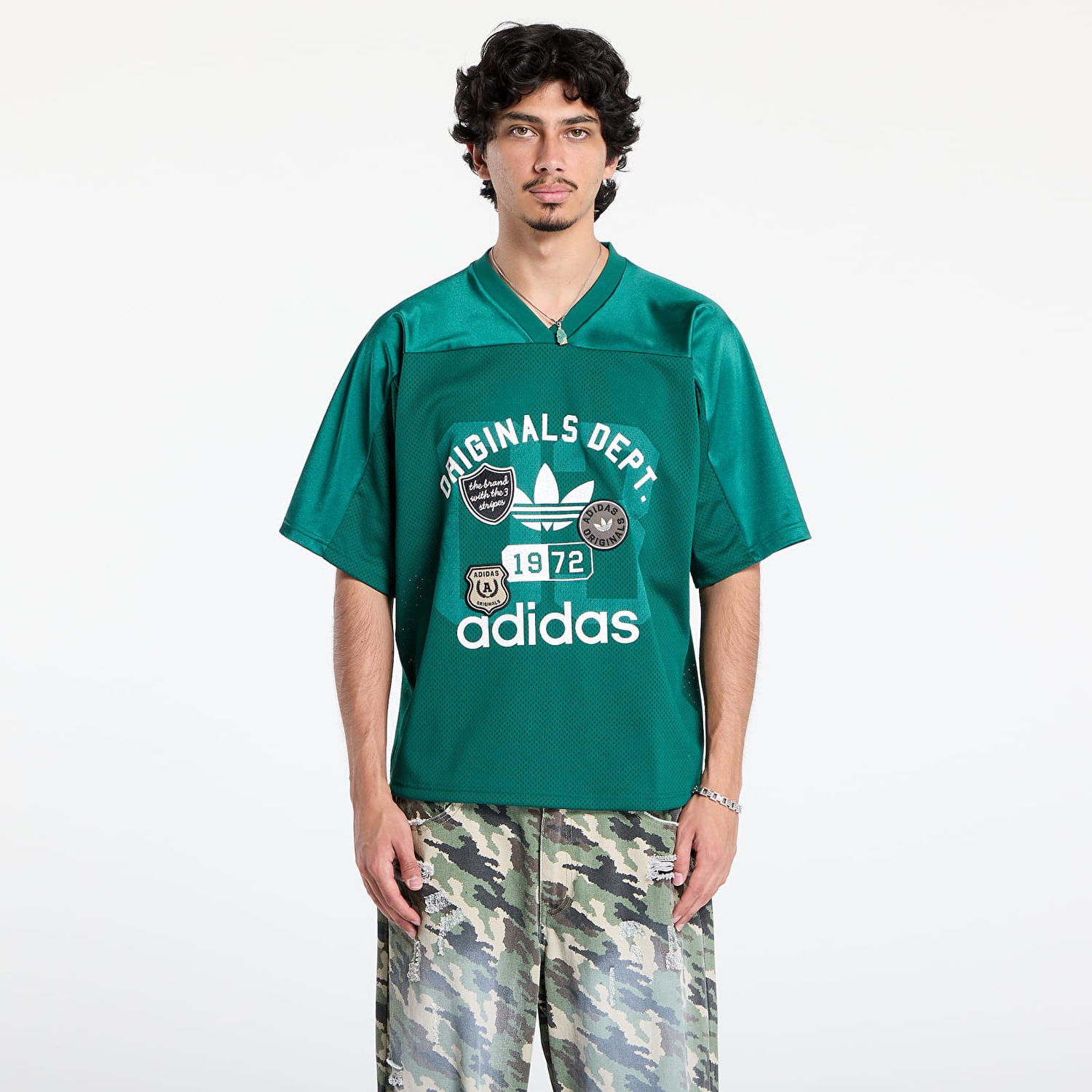 Dres adidas Originals adidas Originals Dept. Graphic Mesh Jersey Zelené | KD6251, 0