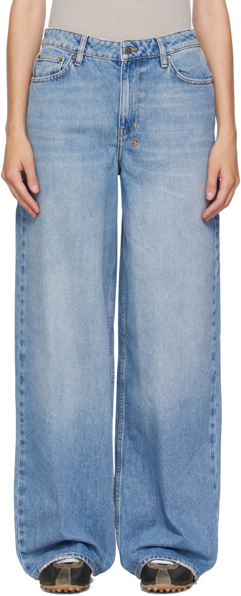 Džínsy Ksubi Baggy Horizon Jeans Modrá | WFA25DJ013