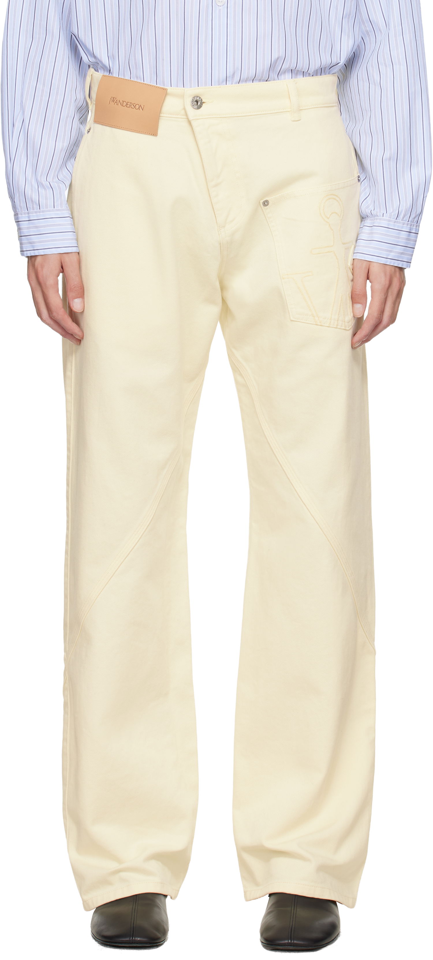 Džínsy JW Anderson Twisted Workwear Jeans Žltá | TR0405-PG1775, 0