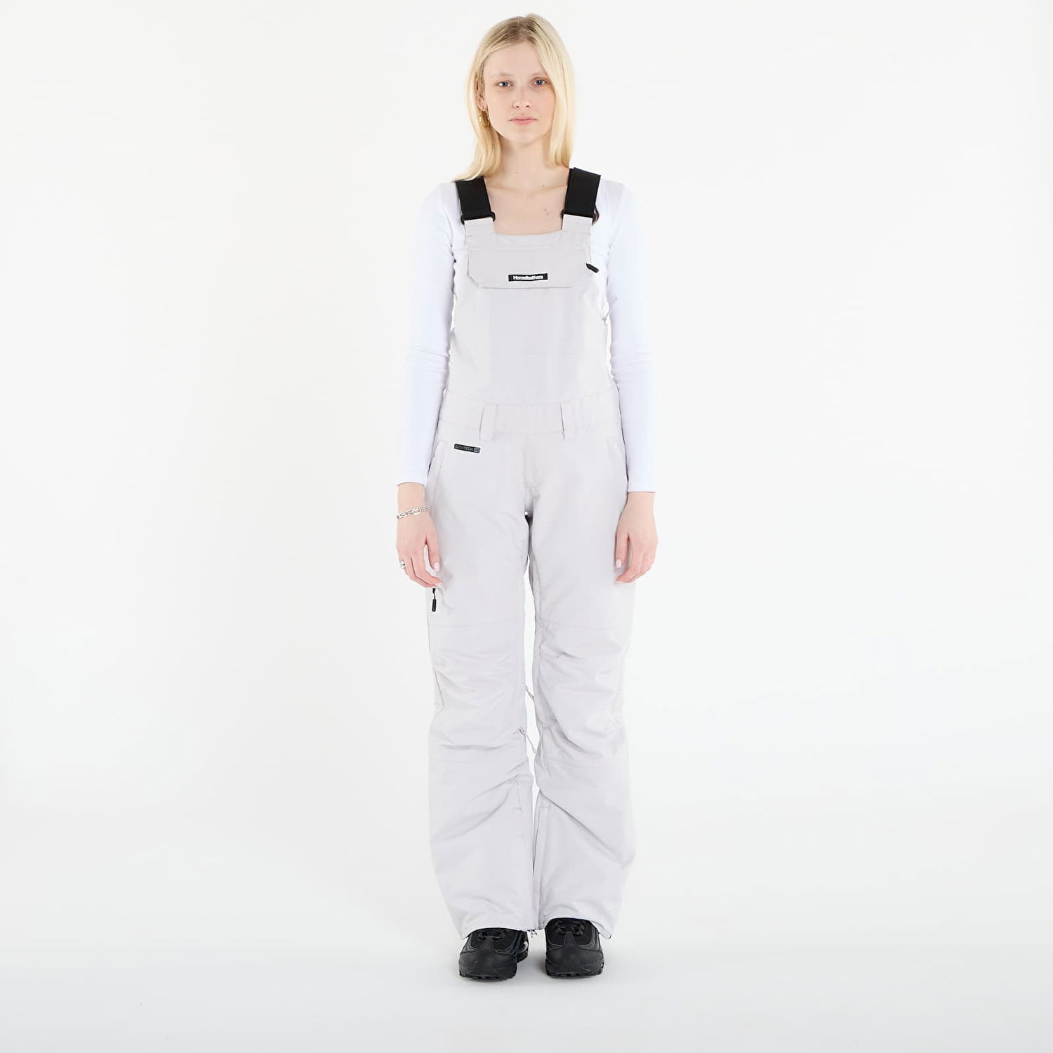 Nohavice Horsefeathers Tilda Ski Bib Pants Šedá | OW234D, 0