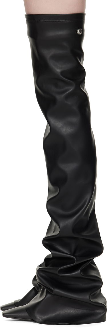 Oblečenie The Attico Attico Robin Thigh-High Boots Čierna | 250WSH00872 PUR003AA, 2