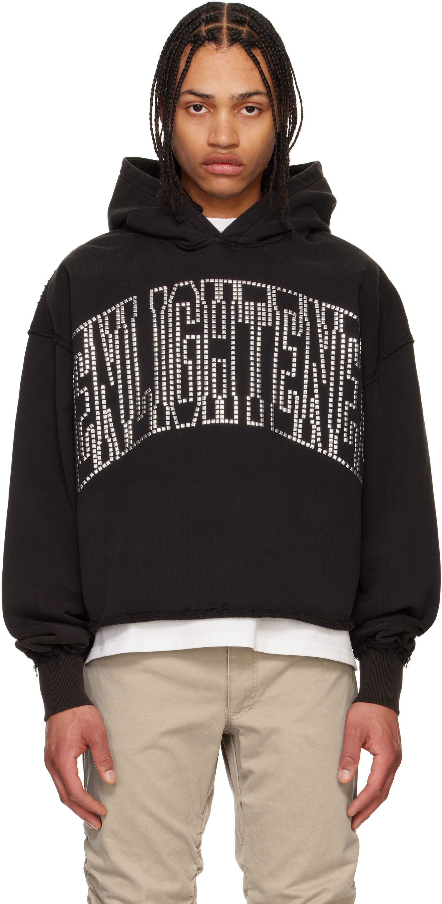 Mikina MISBHV MISBHV 'Enlighted' Cropped Hoodie Čierna | 250M215, 0