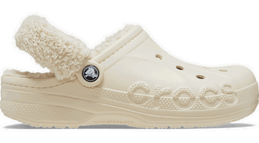 Tenisky a topánky Crocs Baya Lined Fuzz-Strap Clogs Béžová | 206633-11S, 0