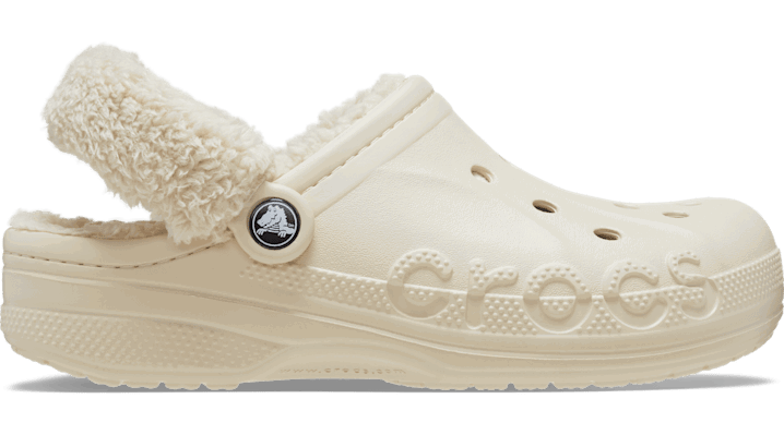Tenisky a topánky Crocs Baya Lined Fuzz-Strap Clogs Béžová | 206633-11S