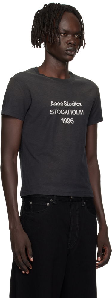 Tričko Acne Studios Acne Studios Logo T-Shirt Čierna | CL0395-, 4