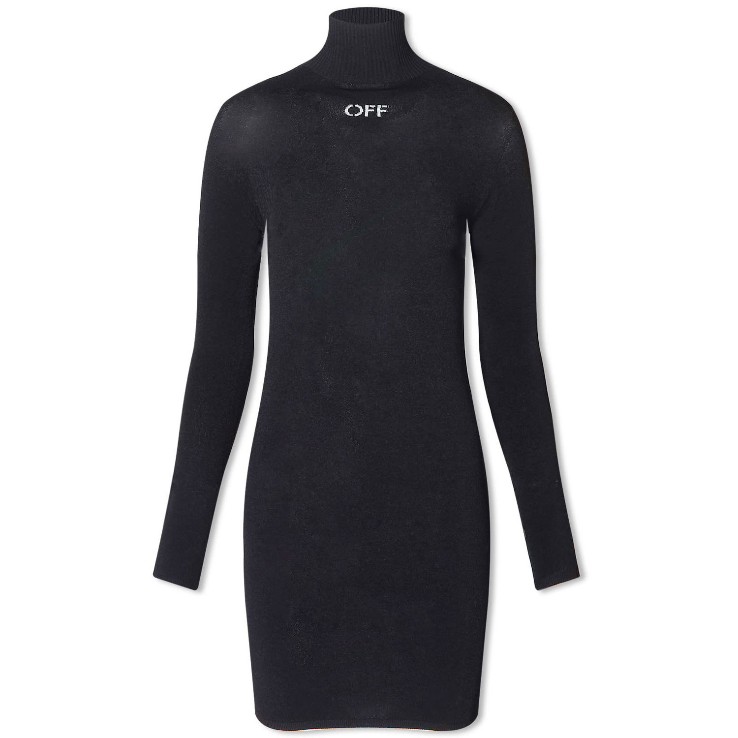 Šaty Off-White Slick Mini Dress Silver Čierna | OWHI096F23KNI0021072, 0