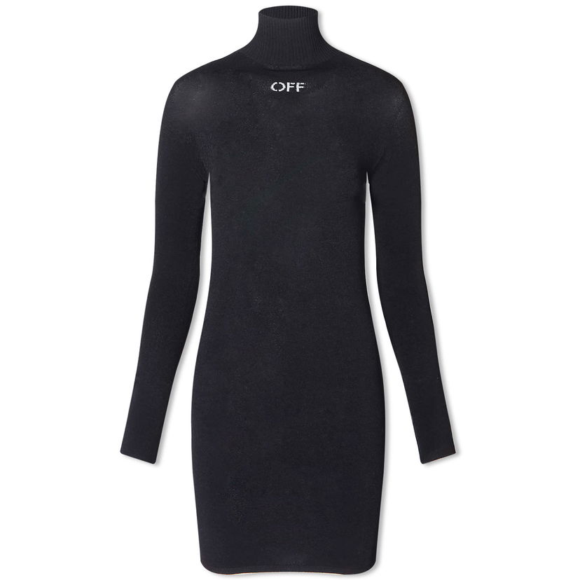 Šaty Off-White Slick Mini Dress Silver Čierna | OWHI096F23KNI0021072