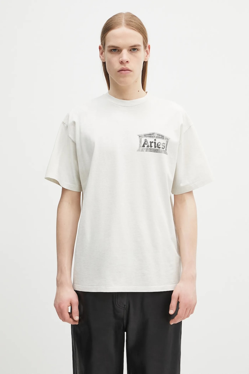 Tričko Aries Aries Aged Ancient Temple SS T-Shirt Biela | AR6003103, 0