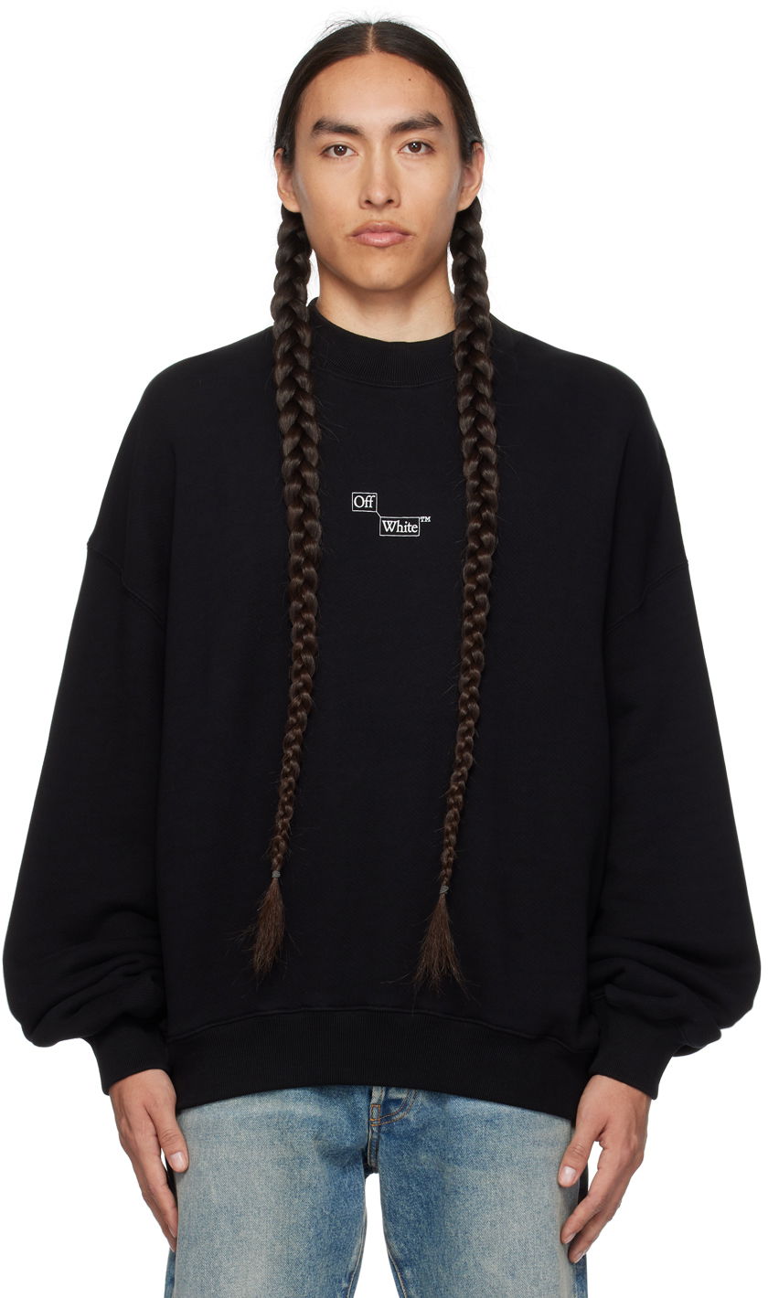 Mikina Off-White Black Blocks Book Sweatshirt Čierna | OMBA070F23FLE0011001, 0