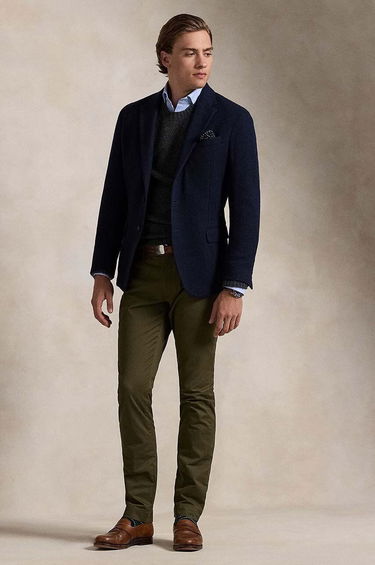 Nohavice Polo by Ralph Lauren Slim Fit Chinos Pants Zelené | 710856719, 0