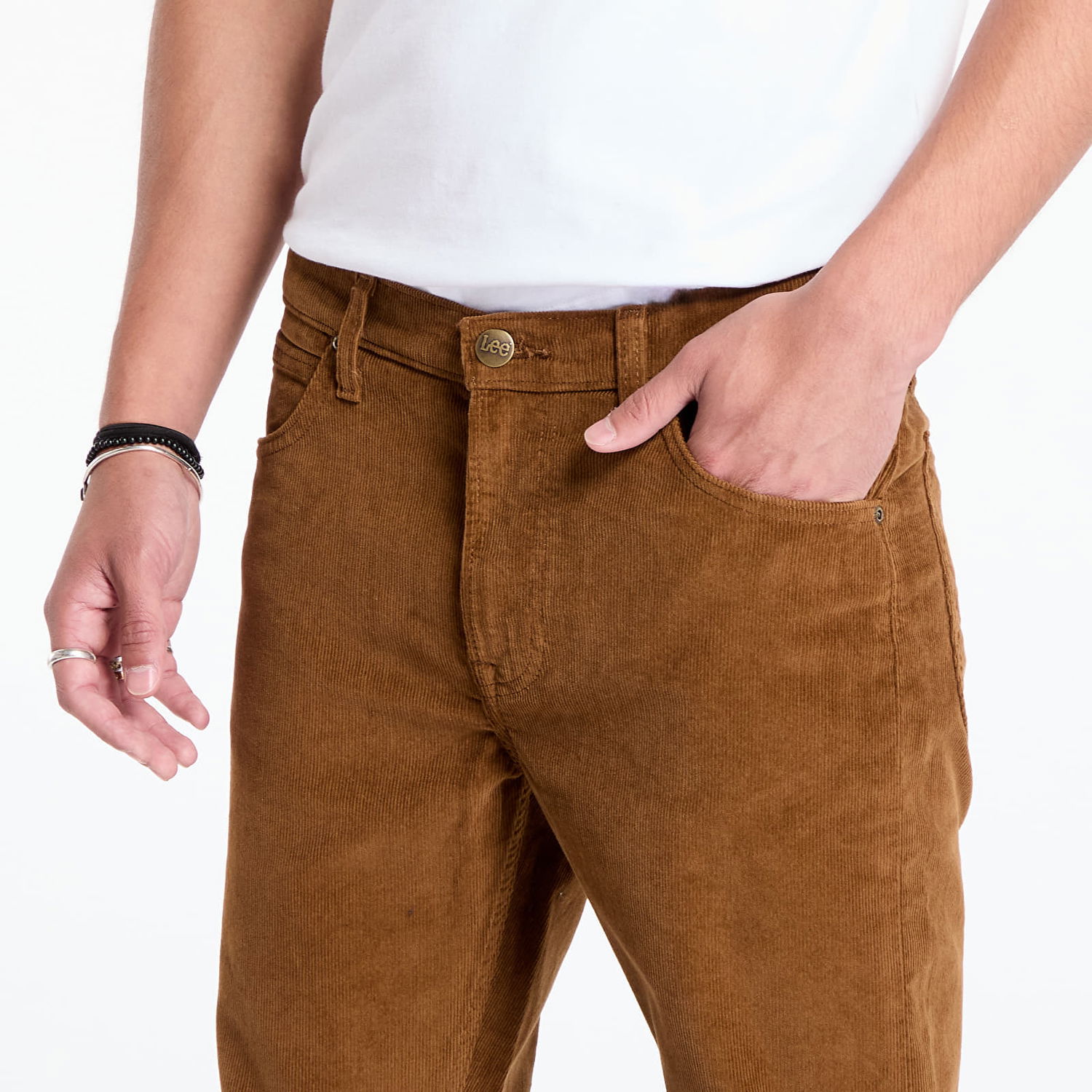 Nohavice Lee Daren Zip Fly Buffalo Hnedá | 112355814, 1