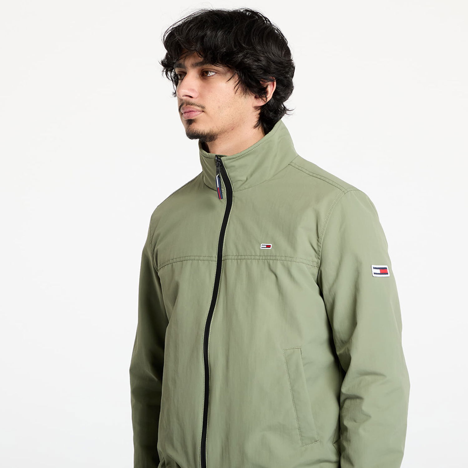 Vetrovka Tommy Hilfiger Tommy Jeans Essential Casual Bomber Jacket Zelené | DM0DM15382 MR6, 1