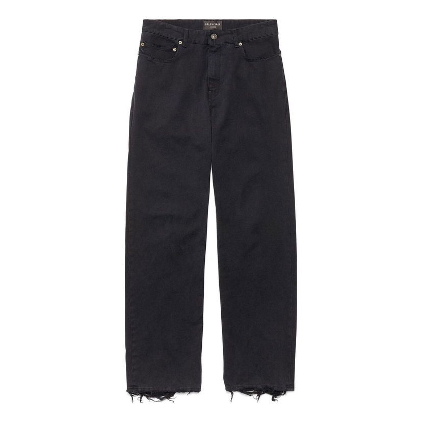 Džínsy Balenciaga Medium Fit Black Pants Čierna | 751110TNW111700