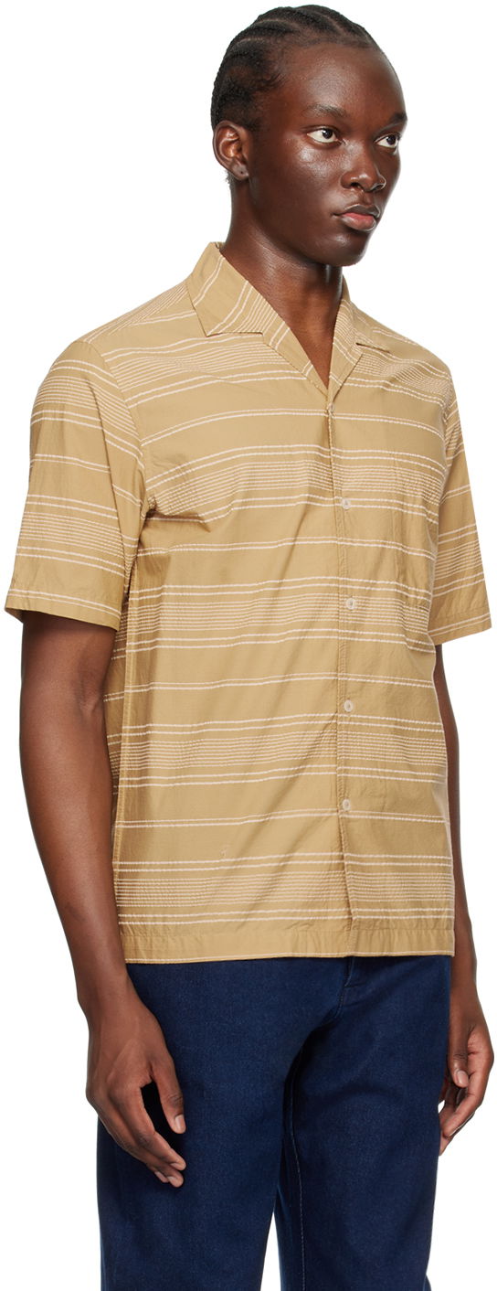 Košeľa Universal Works Universal Works Minari Striped Shirt Béžová | P3064, 1