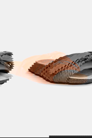 Tenisky a topánky JW Anderson JW Anderson Knotted Leather Slides Hnedá | SN0096.LA0161.640, 0