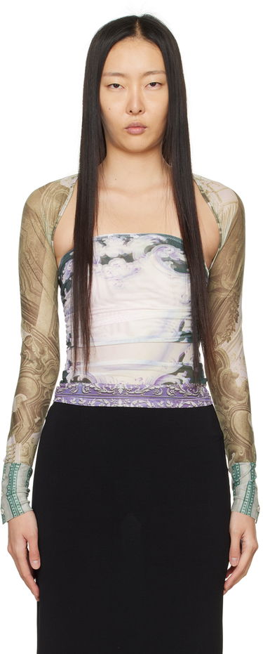 Tielko Miaou Miaou Iris Print Long Sleeve Top Rôznofarebný | 7112PM2EMB, 0