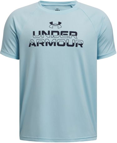Tričko Under Armour Under Armour Tech Split Wordmark Short Sleeve T-Shirt Modrá | 1383010-494, 0