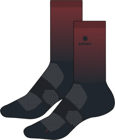 Ponožky Saysky Saysky Drip Dye High Socks Vínová | ouaso201c1036-ouaso201c1036, 1