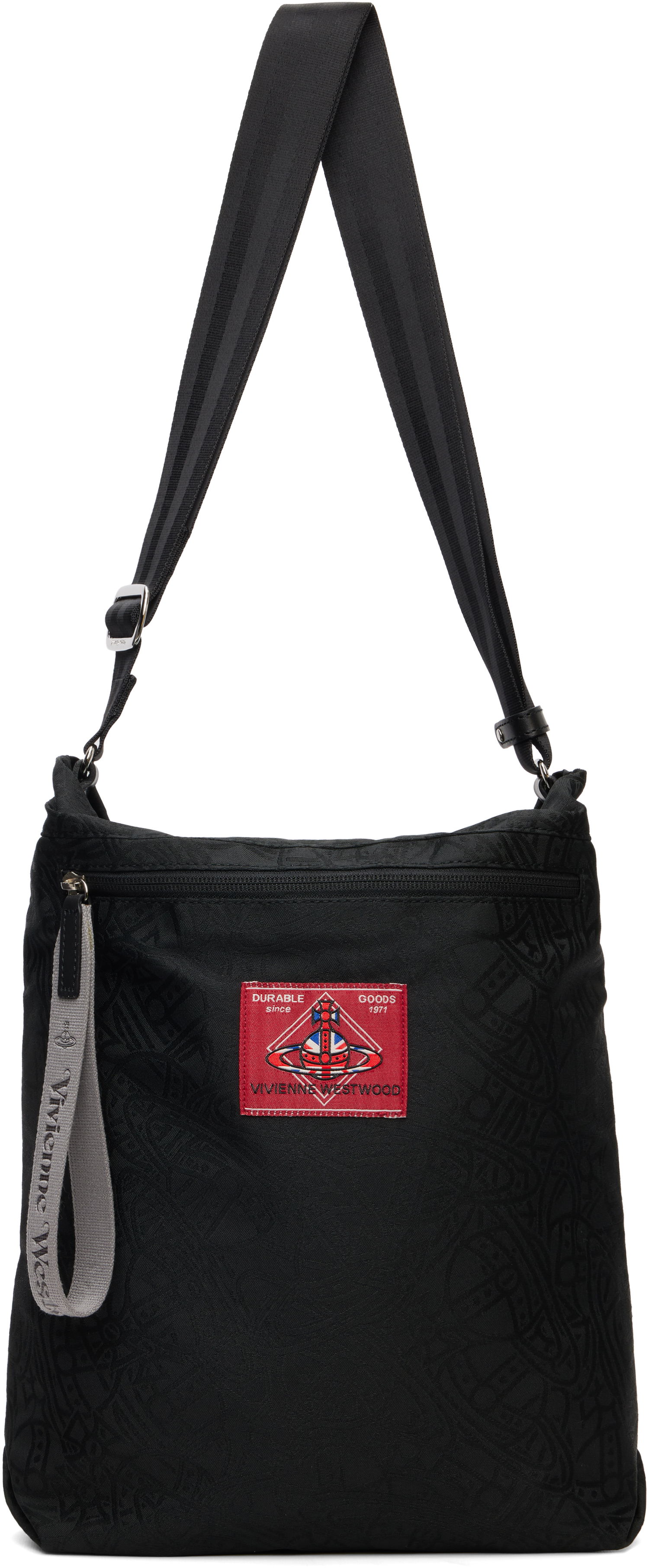 Taška cez rameno Vivienne Westwood Vivienne Westwood Tangled Orb Jacquard Luke Pouch Čierna | 4802000GU-W016Q-, 0