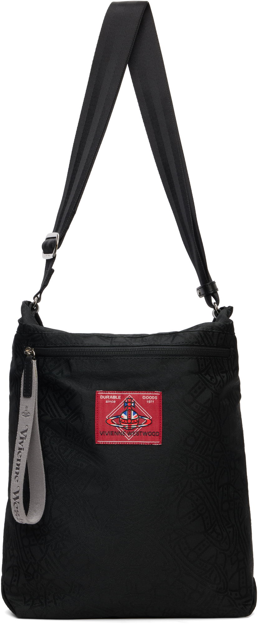 Taška cez rameno Vivienne Westwood Vivienne Westwood Tangled Orb Jacquard Luke Pouch Čierna | 4802000GU-W016Q-