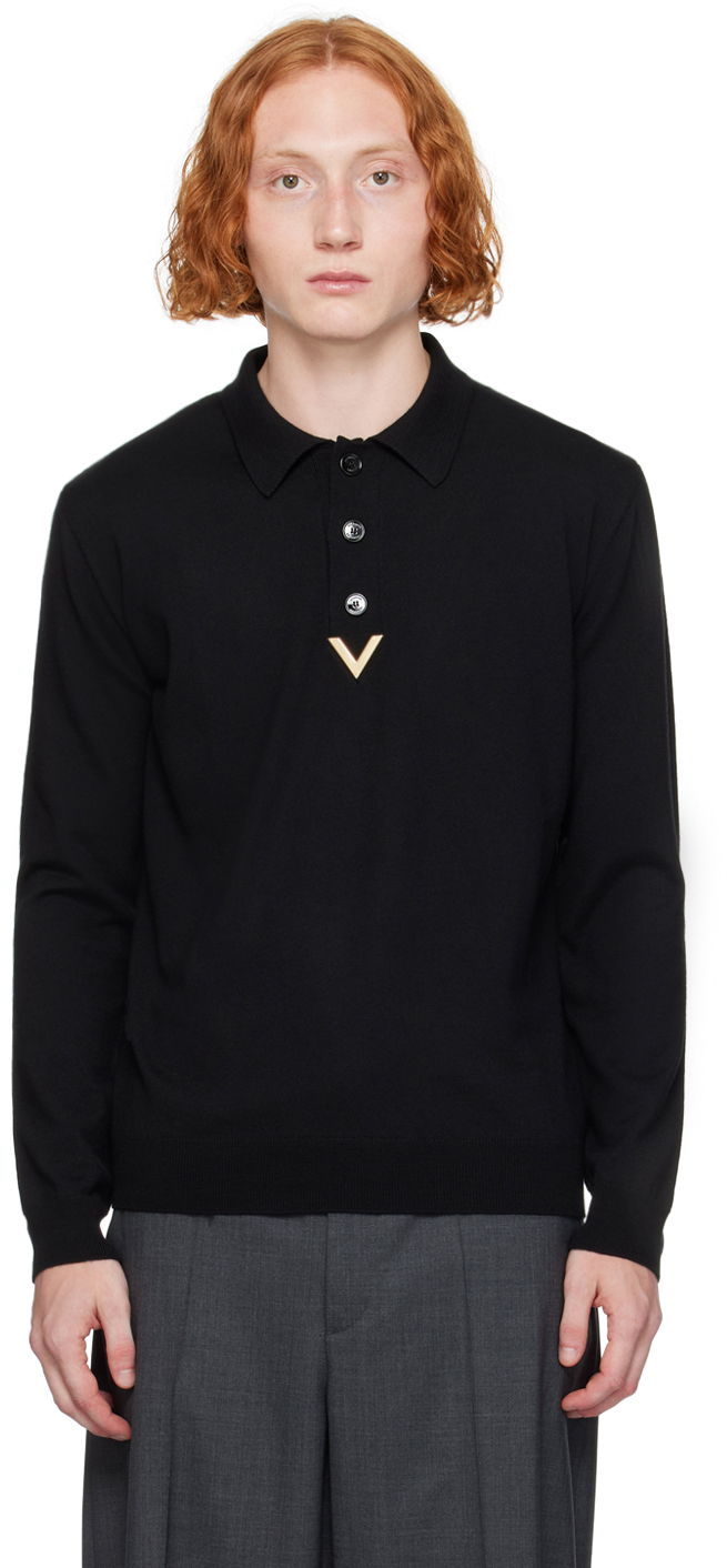 Polo tričko Valentino Black Hardware Polo Čierna | 5V3KP03AAC6, 0