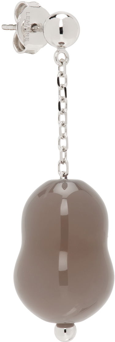 Náušnice LEMAIRE LEMAIRE Carved Stone Single Earring Šedá | JW0066 LO0047, 1