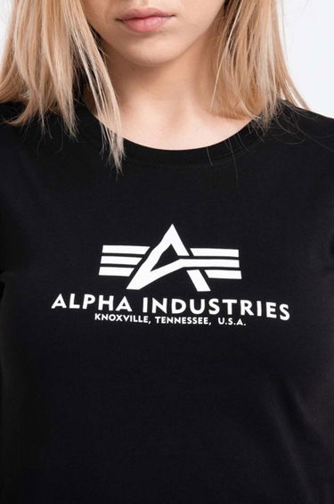 Tričko Alpha Industries Alpha Industries New Basic T-Shirt Čierna | 196051.03, 3