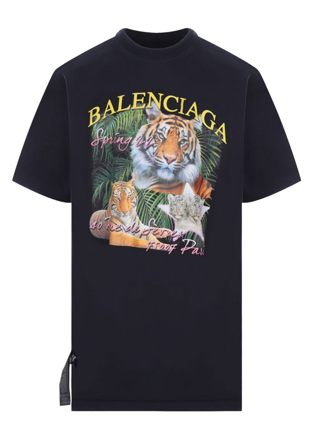 Tričko Balenciaga FBI Print Year Of The Tiger Reversible T-Shirt Čierna | 681467TLVM54084, 0