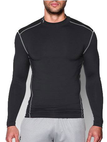 Tričko Under Armour Under Armour ColdGear Compression Mock Neck Long Sleeve T-Shirt Čierna | 1265648-001, 0