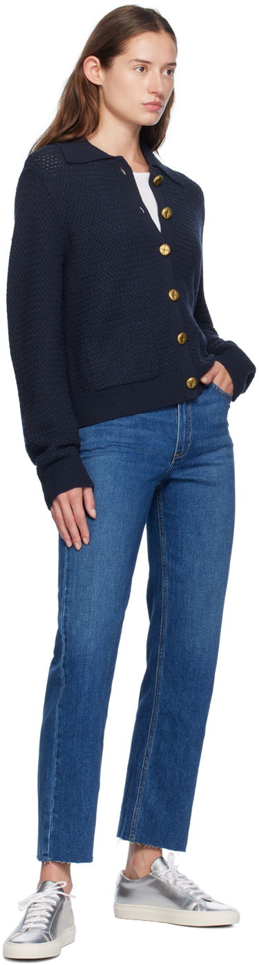 Džínsy rag & bone Rag & Bone Harlow Ankle Straight-Leg Jeans Modrá | WDD24F2934FFNO, 3