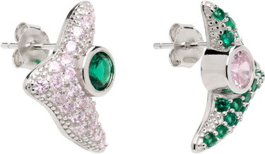 Náušnice Collina Strada Collina Strada Trigon Crystal Stud Earrings Metalická | XX1087, 2