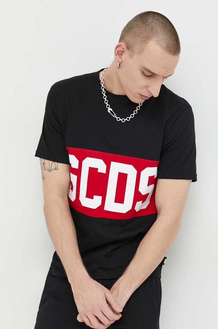 Tričko GCDS Cotton Tee Čierna | CC94M130146, 0