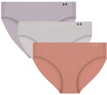 Nohavičky Under Armour Pure Stretch No Show Bikini Underwear - 3 Pack Rôznofarebný | 1383897-696, 0