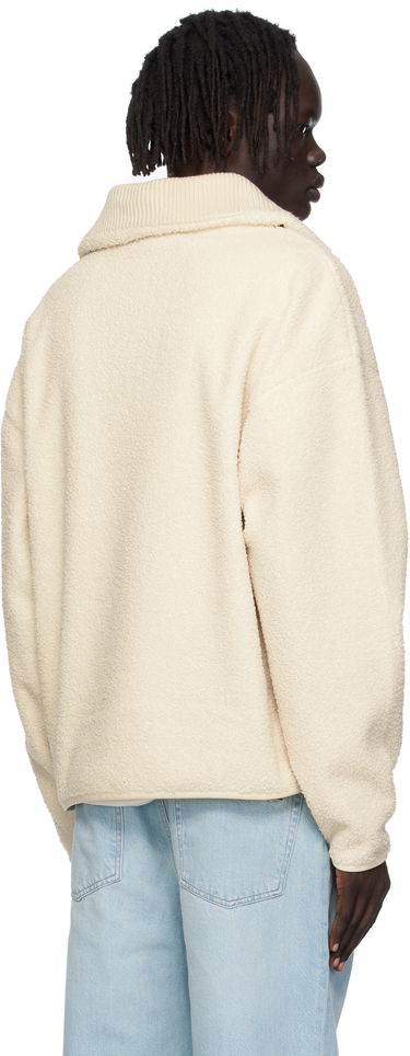 Mikina Lacoste Lacoste High Zipped Neck Sweatshirt Béžová | SH5500_XFJ, 2