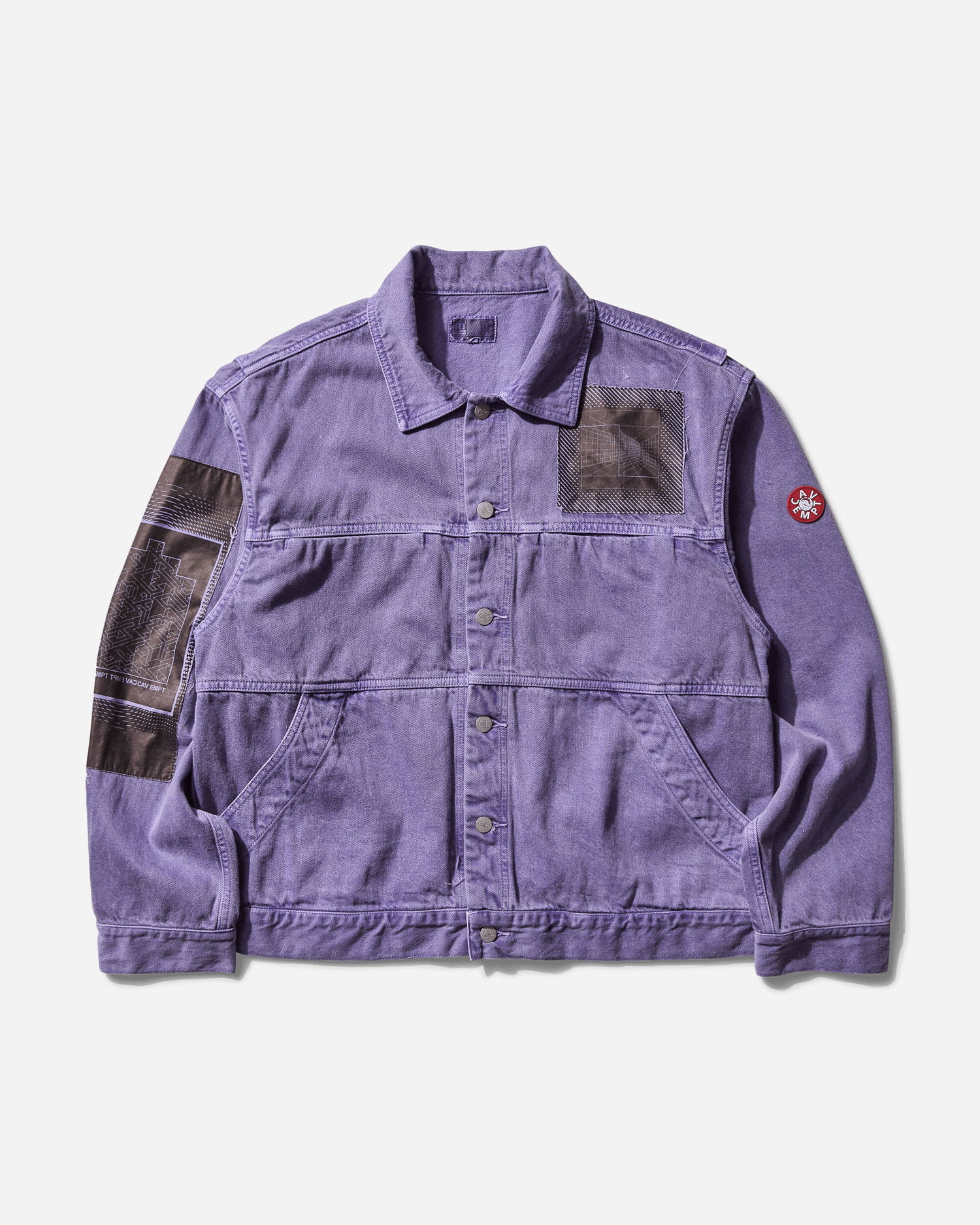 Bunda Cav Empt Overdye VH EX DNA Denim Jacket Fialová | CES27JK10 PURPLE, 0