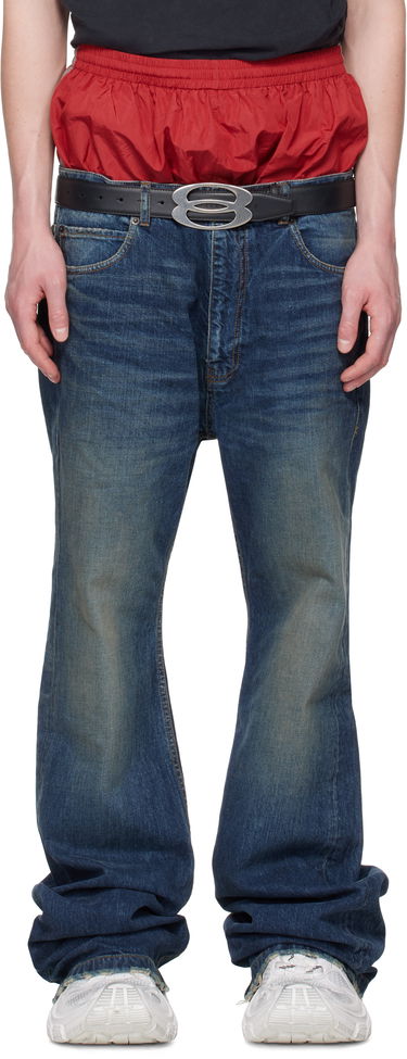 Džínsy Balenciaga Balenciaga Layered Jeans Modrá | 814224TRW62, 0