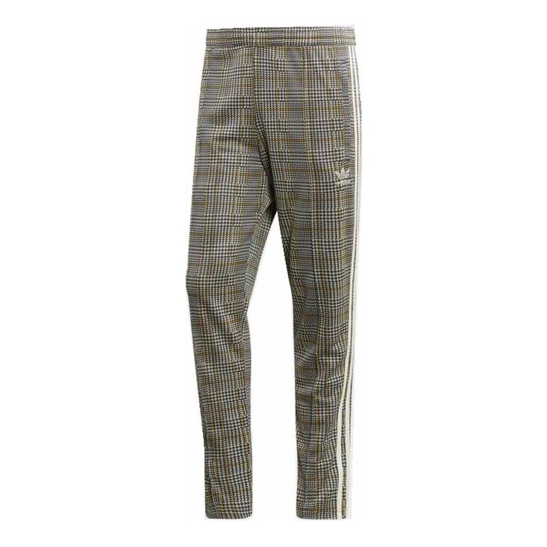Tepláky adidas Originals Men's Plaid Track Pants Hnedá | ED6137