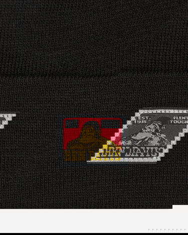 Kulicha Ben Davis Logo Knit Beanie Čierna | BEN9295 001, 4