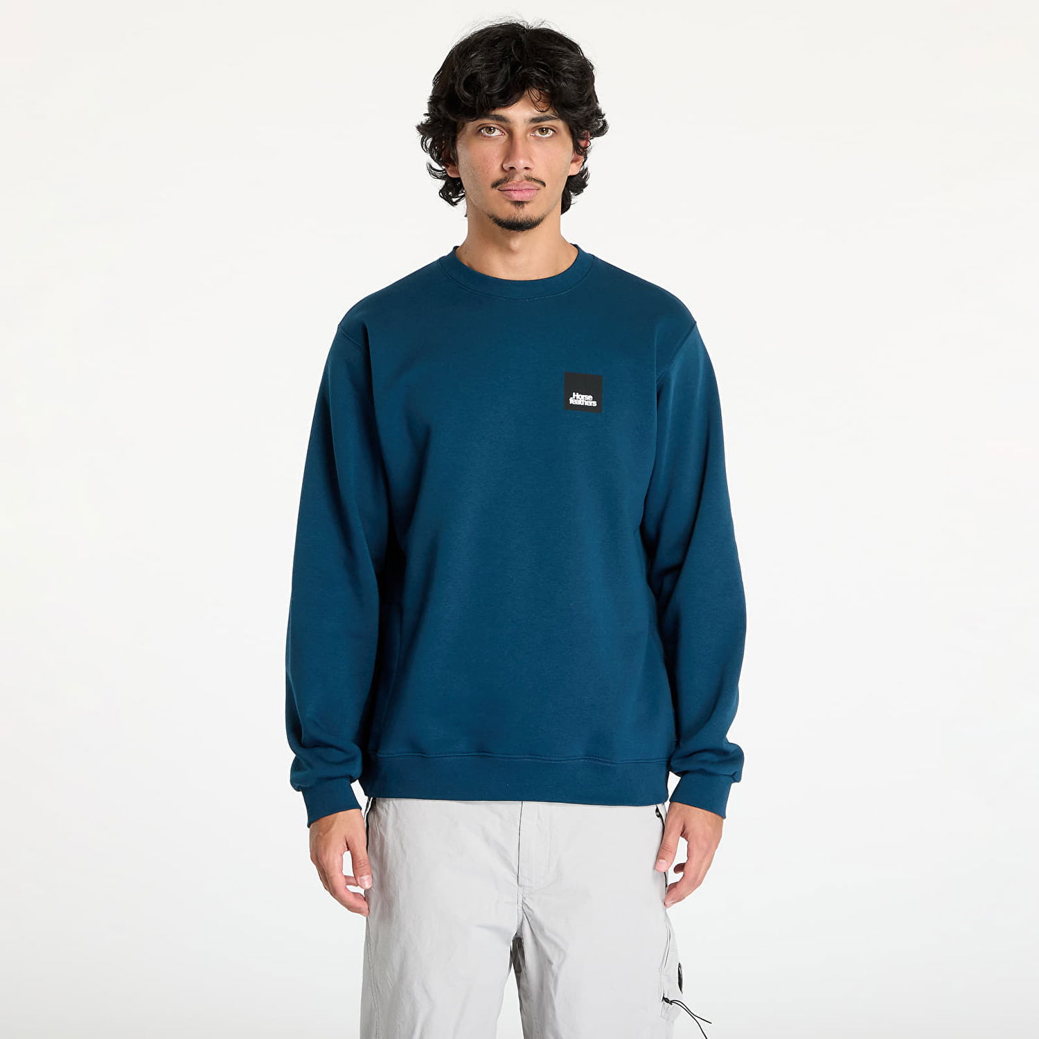 Tričko Horsefeathers Dunk Sweatshirt Pond M Navy | SM1225R, 0