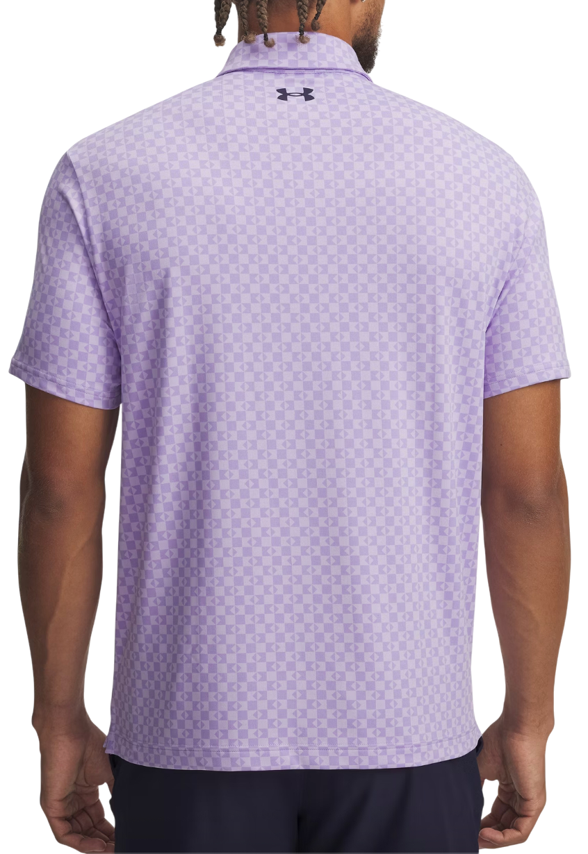 Polo tričko Under Armour Playoff 3.0 Checked Printed Polo Fialová | 1378677-538, 1