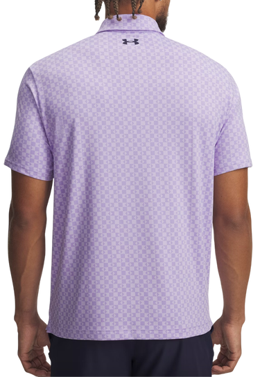 Polo tričko Under Armour Playoff 3.0 Checked Printed Polo Fialová | 1378677-538, 1