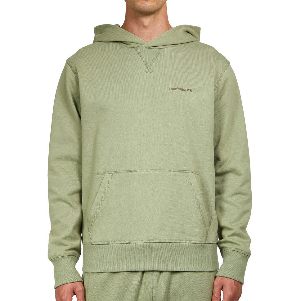 Mikina New Balance Athletics Nature State Hoodie Zelené | MT23565_OLF, 0