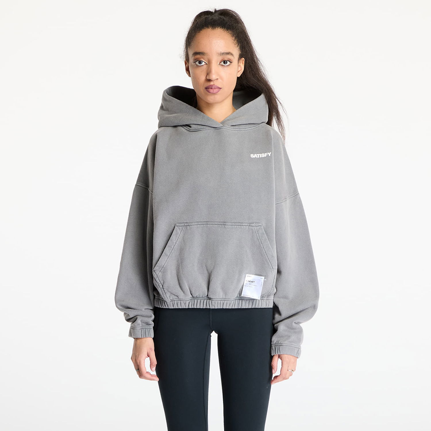Mikina Satisfy Satisfy SoftCell Hoodie Šedá | 11046-AG-SAB, 1