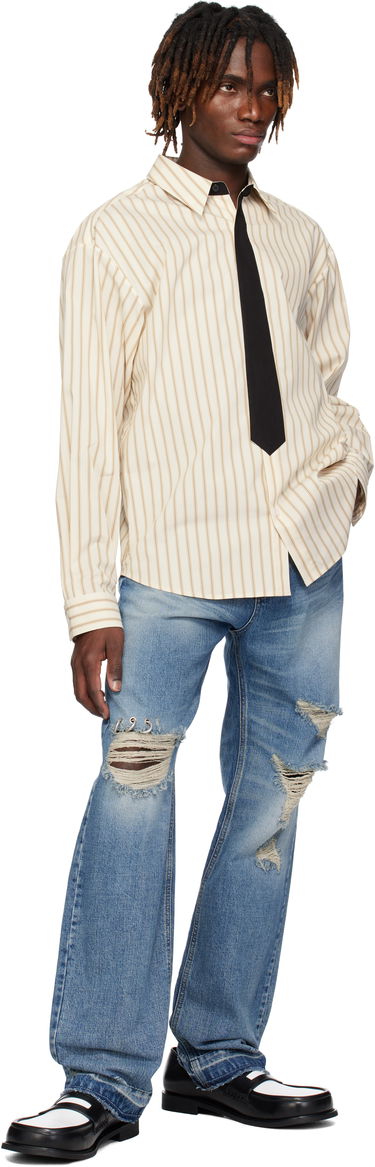 Džínsy We11done We11done Distressed Jeans Modrá | WD-DP0-25-333-M-BL, 3