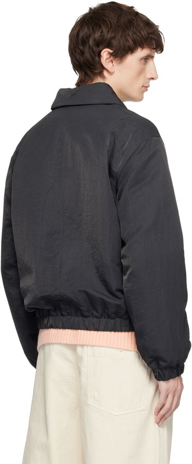 Bomber bunda AMI Collared Zip-Up Jacket Ami de Coeur Čierna | H25HJK831.PA0035, 2