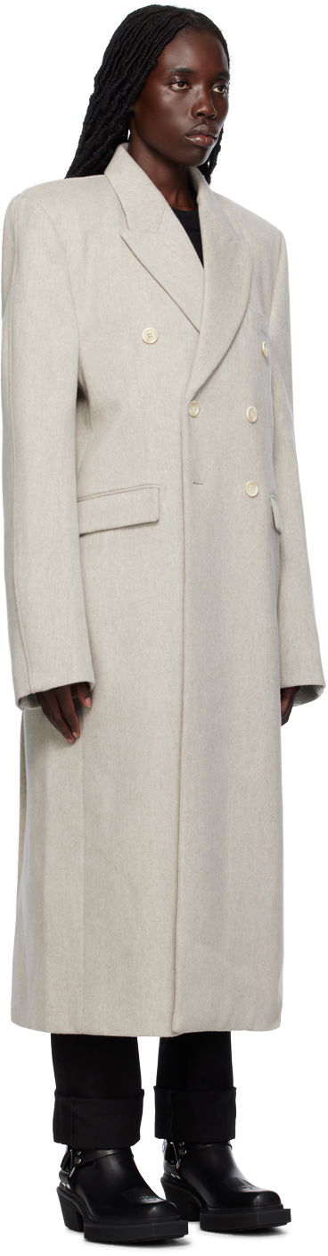 Kabáty VETEMENTS VTMNTS Tailored Double-Breasted Coat Šedá | VL18CO600W, 1